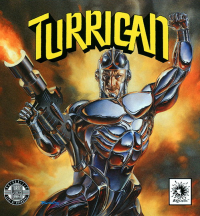 Turrican TurboGrafx-16 US box art